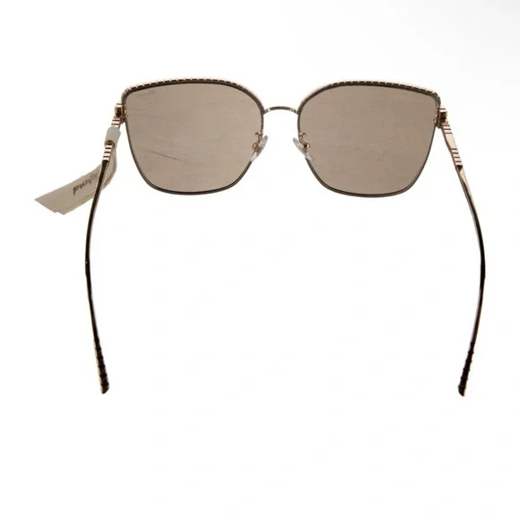 NWT Chopard Gold Butterfly Sunglasses Metal Frame Smoke Gradient Lenses - Picture 4 of 16